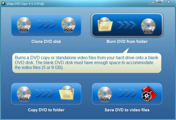 Burn DVD from folder - 1Step DVD Copy 