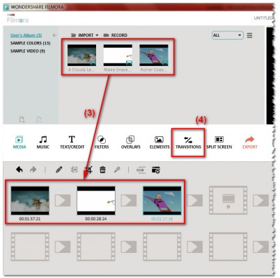 Drag and drop videos to storyboard view