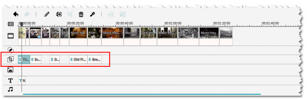 Add overlay effects to timeline