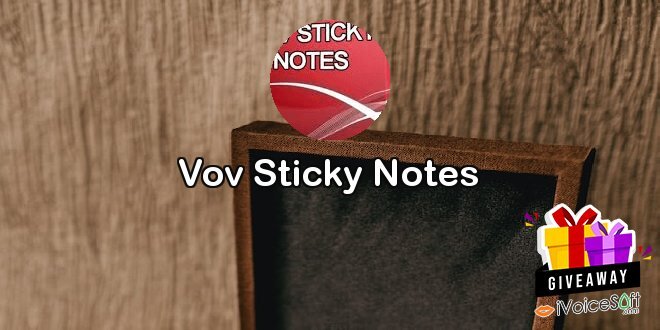 Giveaway: Vov Sticky Notes – Free Download