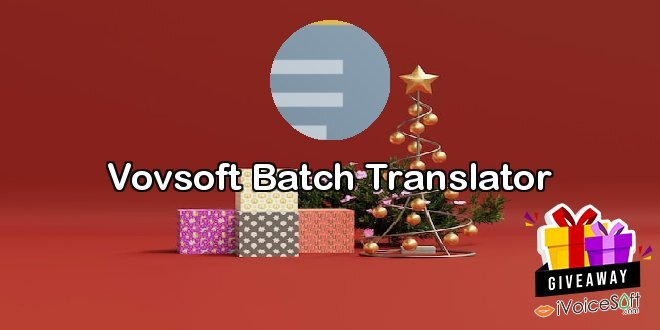 Vovsoft Batch Translator