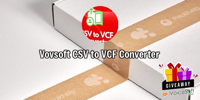 Vovsoft CSV to VCF Converter