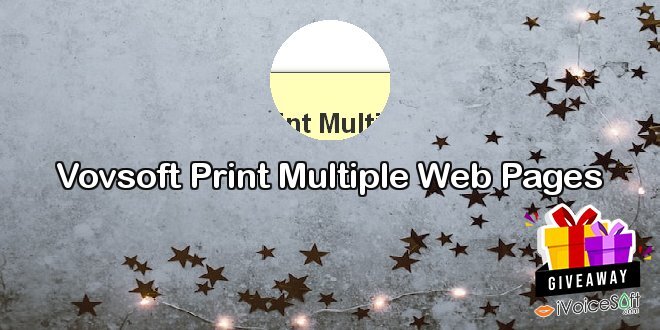 Vovsoft Print Multiple Web Pages