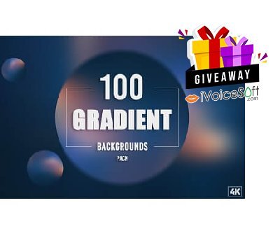 FREE Download 100 Gradient Backgrounds by Eldamar Studio Giveaway From iVoicesoft