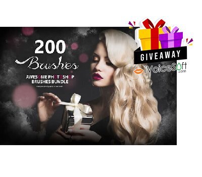 FREE Download 200 Awesome Photoshop Brushes Giveaway From iVoicesoft