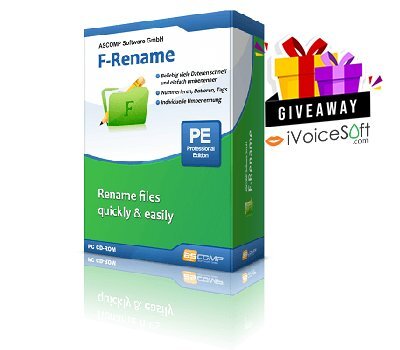 FREE Download ASCOMP F-Rename Professional Giveaway From iVoicesoft