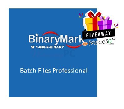 FREE Download BinaryMark Batch Files Professional Giveaway From iVoicesoft