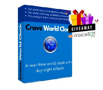 FREE Download Crave World Clock Pro Giveaway From iVoicesoft