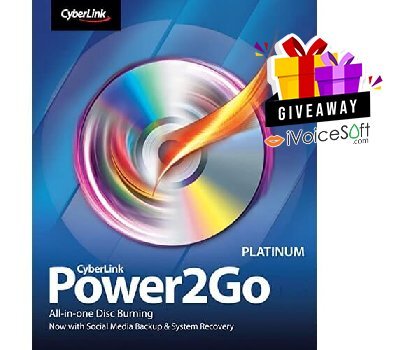 FREE Download CyberLink Power2Go Platinum Giveaway From iVoicesoft