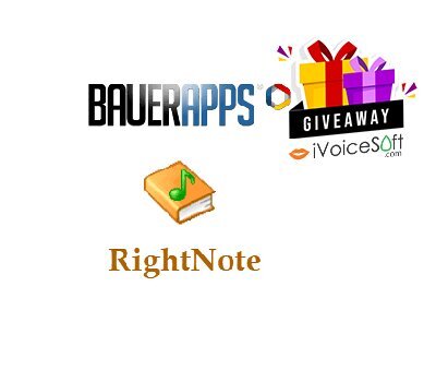 FREE Download RightNote Standard Giveaway From iVoicesoft