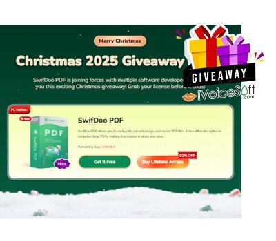 FREE Download SwifDoo PDF Christmas Carnival Giveaway 2025 Giveaway From iVoicesoft