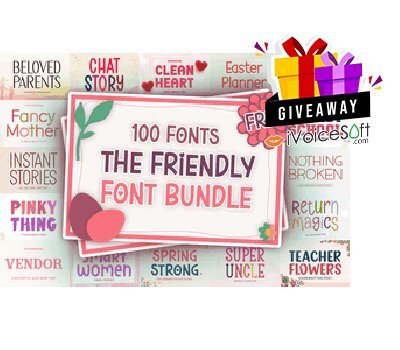 FREE Download The Friendly Font Bundle Giveaway From iVoicesoft