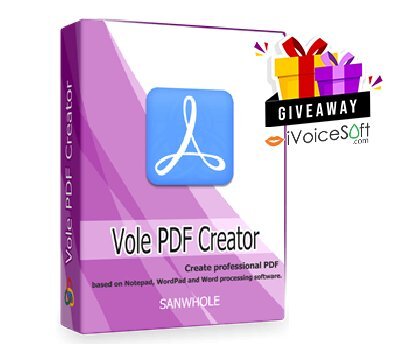 FREE Download Vole PDF Creator Ultimate Giveaway From iVoicesoft