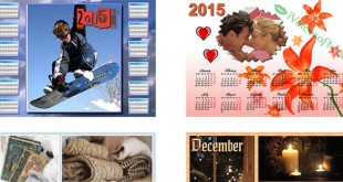 Create personalized photo calendars for home and office from over 100 templates!