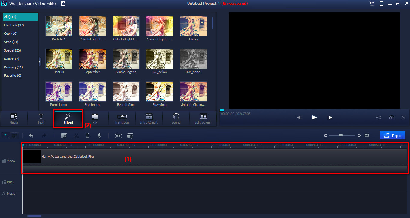 How to add special effects to video with Wondershare Video Editor