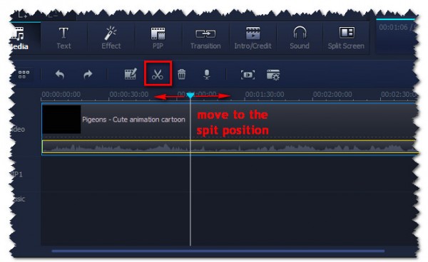 Split Maker of Wondershare Video Editor