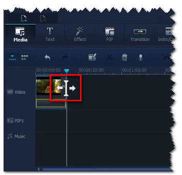 Wondershare Video Editor pointer