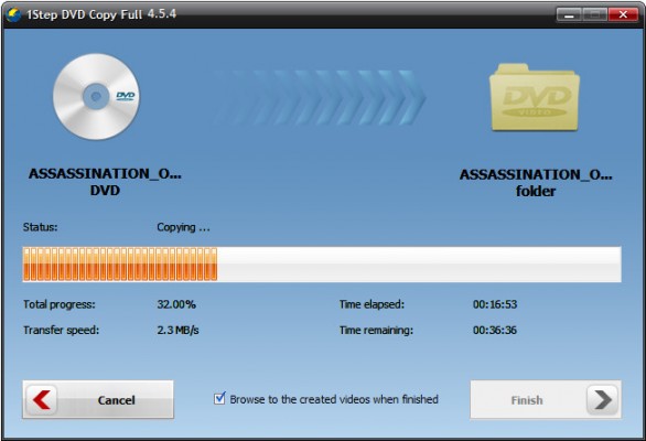 Configuration with 1Step DVD