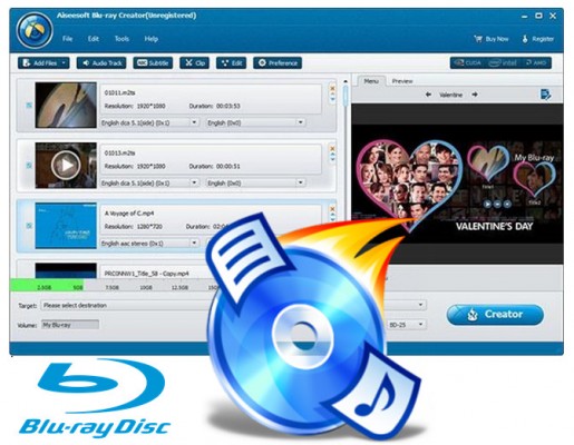Create Blu-ray disc using Aiseesoft Blu-ray Creator