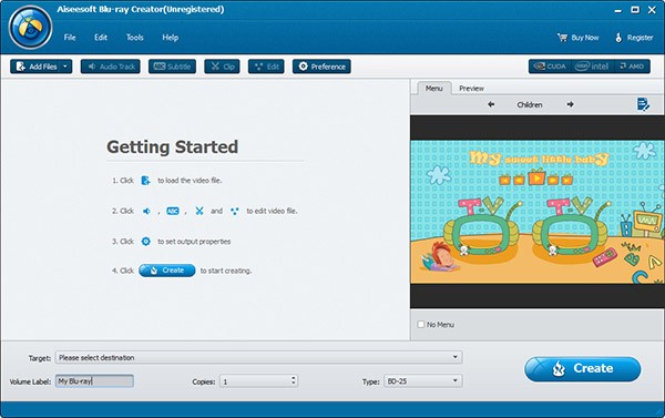 Run Aiseesoft Blu-ray Creator