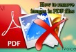 How to remove images in PDF files