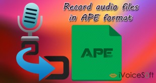 Record audio files in APE format