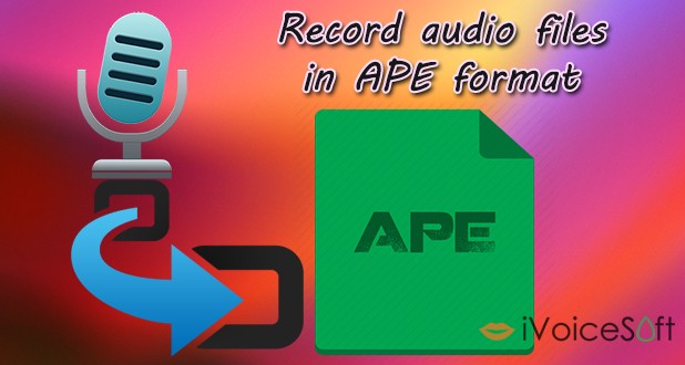 Record audio files in APE format