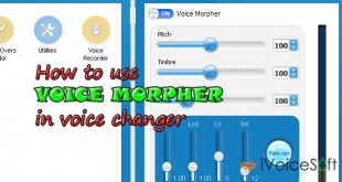 how to use voice morpher in voice changer software