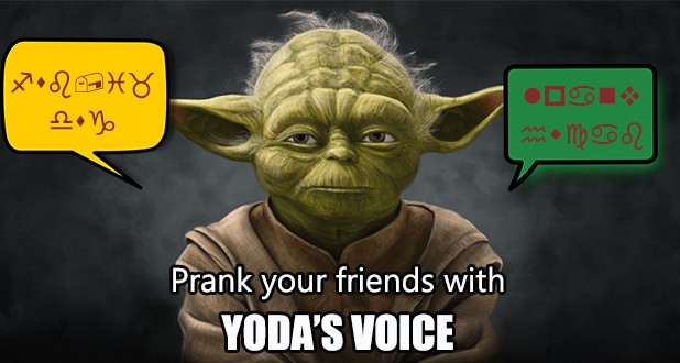 How to speak like Yoda using voice changer