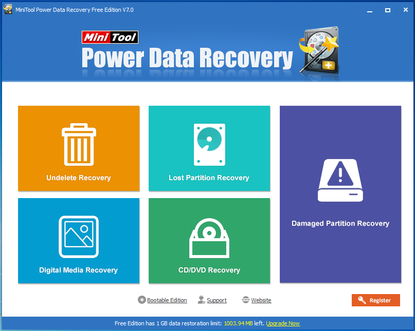 main-window-Minitool power recovery tool