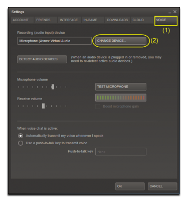 open sound settings window