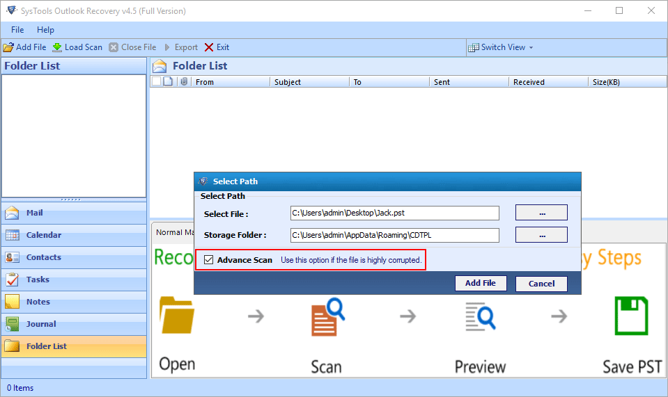 Corrupted Outlook Recovery