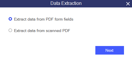 Data extraction option