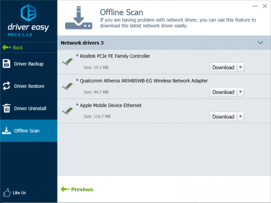 How to download ethernet driver for another computer