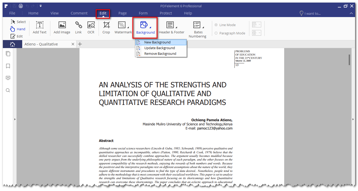 How to Apply Attractive Backgrounds for PDF Files