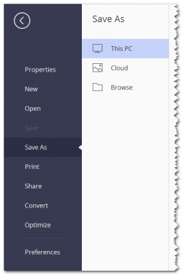 Save output file