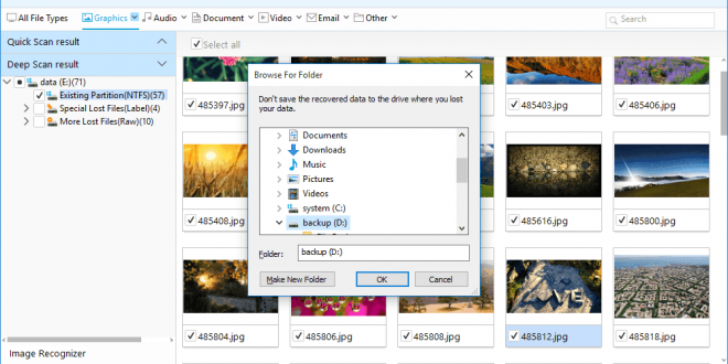 Preview and Recover Lost Files