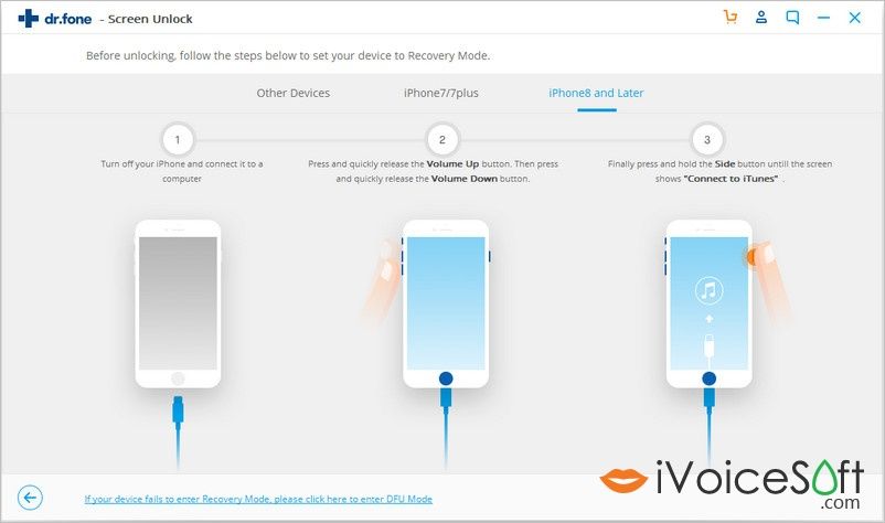 Boot your iPhone in the DFU mode