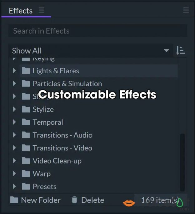 Customizable Effects