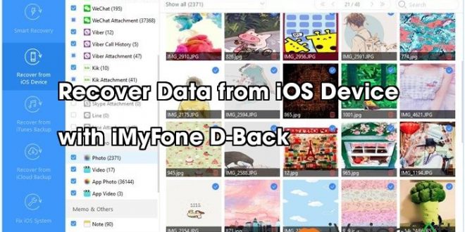 Recover Data from iOS Device   with iMyFone D-Back