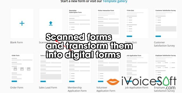 Scanned forms  and transform them  into digital forms