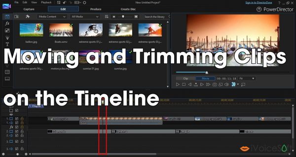 Moving and Trimming Clips   on the Timeline