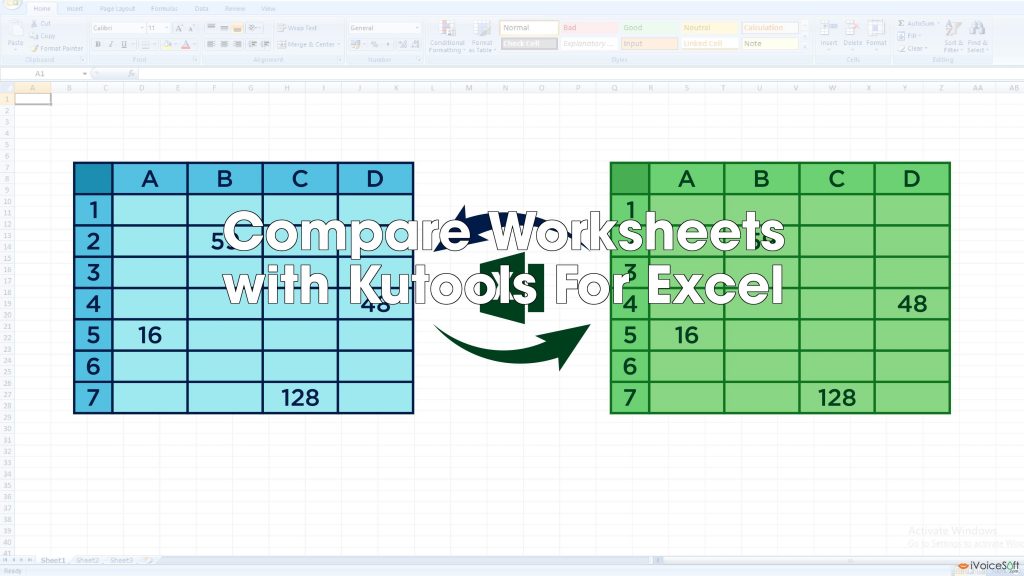 Compare Worksheets  with Kutools For Excel