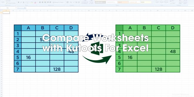 Compare Worksheets  with Kutools For Excel