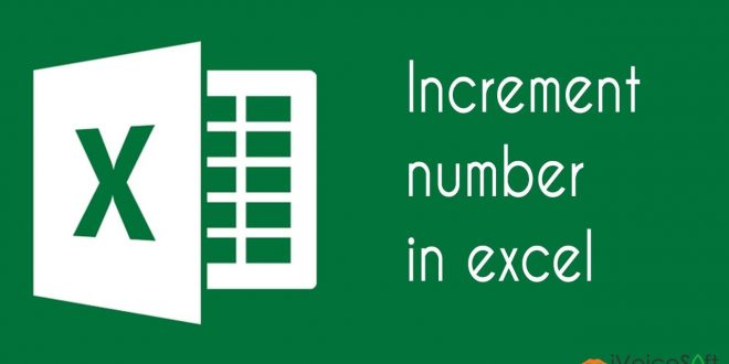 increment number in excel