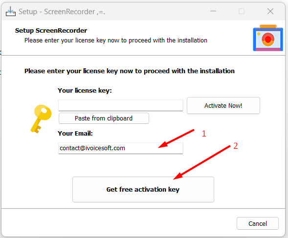 Get free activation key
