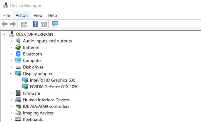 You can find the name of your graphic adapter in the Display adapters category