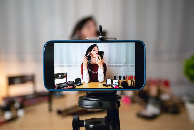 Once everything is set up, start shooting your video.