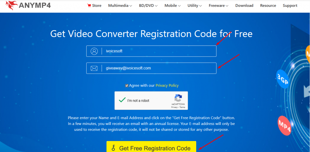 How to get Free License giveaway AnyMP4 Video Converter 1