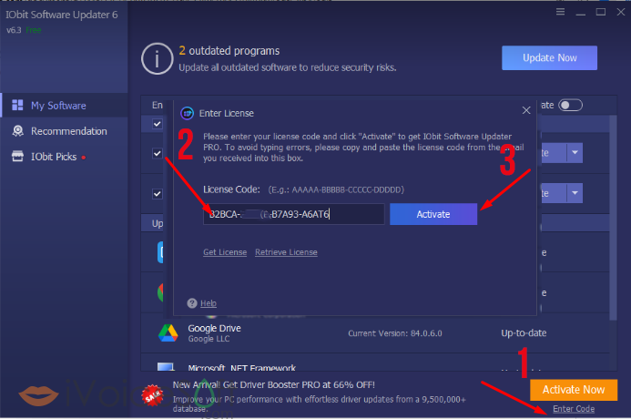 How to get Free License giveaway IObit Software Updater 6